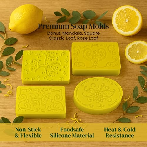 BeadHub Soap Making Kit for Adults Beginners | 6LBS Melt & Pour Soap Base - Shea Butter, Clear Glycerin & Goat Milk, All-in-one Deluxe Kit for Soaps with Fragrances, Colors, Making Tools & Supplies