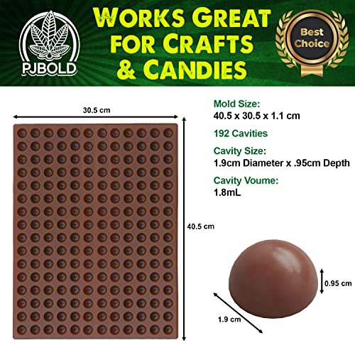 Gum Drop Candy Mold - Half Sheet Brown - size: Gum Drop