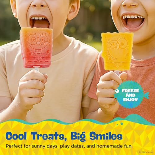 Nickelodeon SpongeBob Silicone Popsicle Molds with Sticks, 2-Cavity - color: SpongeBob
