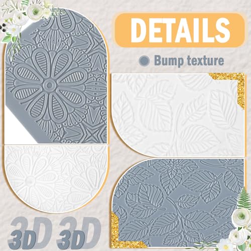 DoubleFill 12 Pcs Polymer Clay Texture Sheets Classic for Jewelry Making - style: Classic