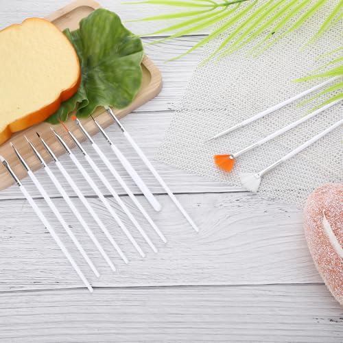 30 Pcs Food Brush, Cake Decorating Tools, Cake Paint Craft Paint Brushes, Fondant Tools, Cookie Decorating Kit, Baking Brush Diy Food Paint Pastry Brushes White Fondant Sugar