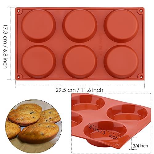 Ocmoiy Egg Mold for Breakfast Sandwiches, 3 Inch, 4 Pcs
