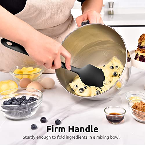 U-Taste 14in Extra Large Silicone Spatula, 600°F Heat Resistant, Black - color: Black, size: 14 in (extra large spatula)