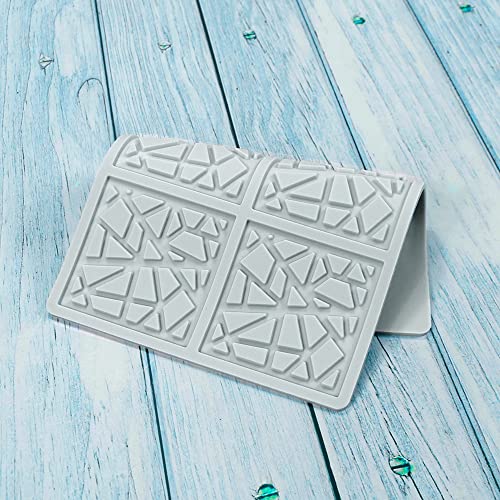 3D Hollow Geometric Silicone Mold Resin Casting Molds for Candle Soap - size: G_8.28*5.6*0.08inch