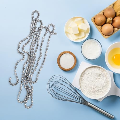 Mrs. Anderson's Baking Pie Weight Chain, Chrome-Plated Brass, 6-Foot - size: 6-Ft, Single Chain