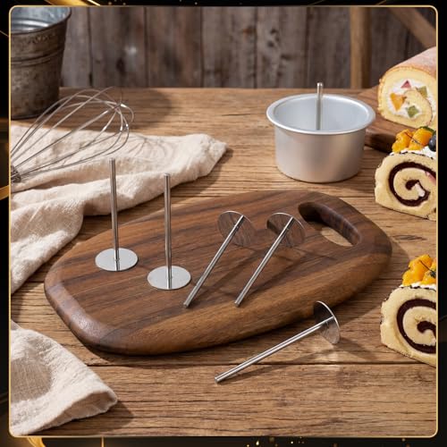 Newtay 8 Pcs 4 Inch Baking Rods for Cake Stainless Steel Cake Heating Cores - size: 4 Inches