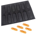 Dioycli Bread Mold for Baking Silicone Mini Baguette Bread Pan, 12-Loaf - size: 12 Mini Cavities