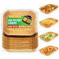Ctizne 420PCS Air Fryer Liners Disposable 8.0" x 5.5" for Ninja Dual Zone - size: 8" x 5.5" Rectangle