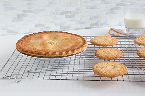 Fox Run Rectangular Cooling Rack, Iron/Chrome, 18-Inch x 12.5-Inch, Metallic - style: 12.5" x 18"