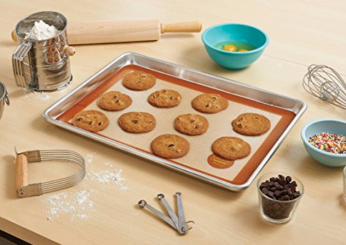 Mrs. Anderson's Baking Half Sheet Pan, 13-Inches x 18-Inches, Heavyweight Commercial Grade 19-Gauge Aluminum - style: Half Sheet Pan