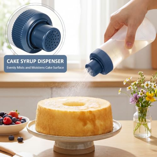 Havawish 1 Pcs Cake Moistening Bottle 12oz/350ml Squeeze Bottle, Blue - color: Blue