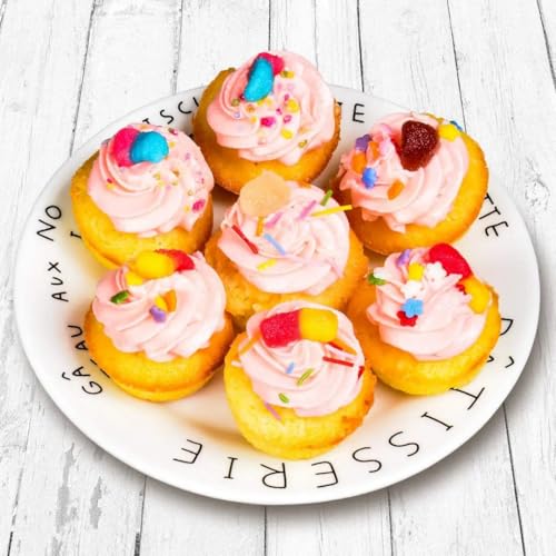 7 hole Non Stick Silicone Liners And Muffin Pan for Air Fryers - Reusable Baking Trays Easy to Release And Clean - color: Black
