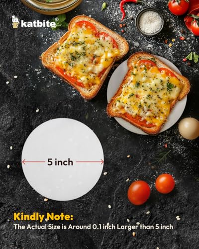 Katbite Parchment Paper Rounds, Non-Stick Heavy Duty, White, 5 Inch 200Pcs - color: White, size: 5inch