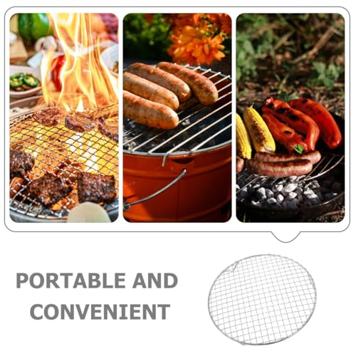 Stainless Steel Round Cooking Rack with Legs 10.43In for Baking Cooling Grilling Steaming Air Fryer Oven Canning Pot Use