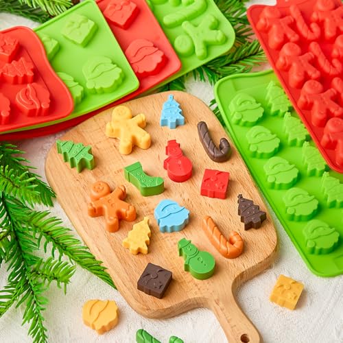 Christmas Chocolate Silicone Molds, 6 PCS - color: Christmas Mold 3 - 6pcs