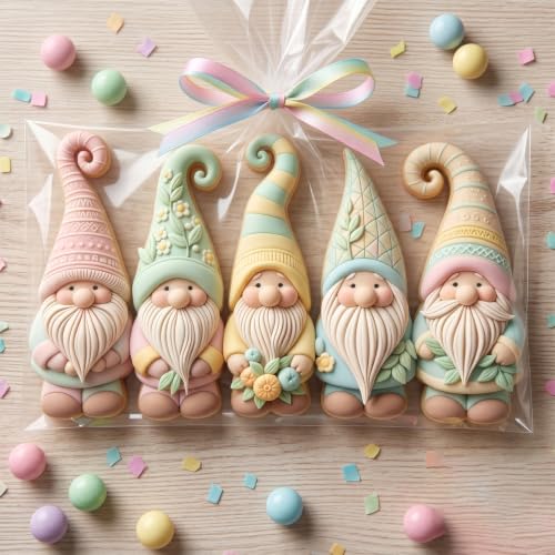 Christmas Elf Fondant Mold Gnome Silicone Mold - color: Style P