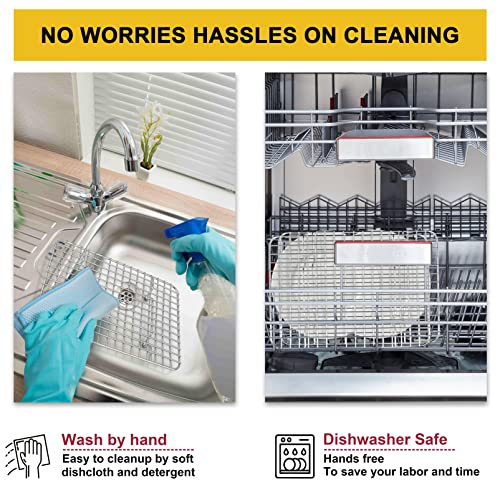 P&P CHEF 15.3 Inch Stainless Steel Cooling Baking Rack Set of 2 - size: 15.3 Inch