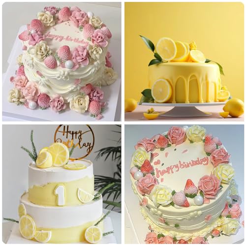 ZiXiang Fruit Silicone Mold Strawberry Lemon Fondant Molds Set Of 4 - color: Style C
