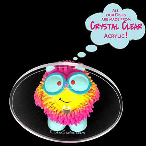 CAKESAFE – 2-6.5” Clear ¼” Acrylic Disks – Perfect Icing Tool to Smooth the Buttercream on Your Cakes - size: 6.5" Set