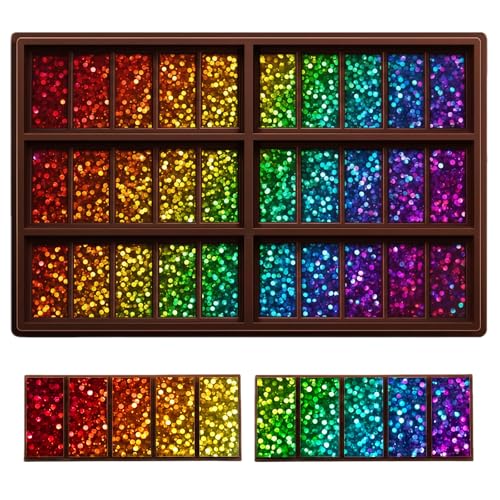 Christmas Candy Molds Holographic Chocolate Mold Silicone, Dot - color: Dot, style: Rectangle