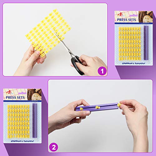 Cookie Stamps, Numbers Alphabet Stamps for Cookie Chocolate, 72 PCS