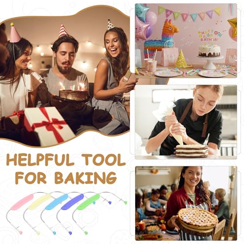 uxcell Cake Cutter Slicer Leveler with Plastic Handle Light Yellow - color: Light Yellow