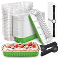 NPLUX Halloween Mini Cake Tins, 6.8oz 50 Pack Green for Parties - color: Green