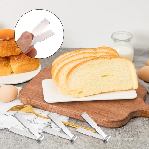 Generic 3pcs Silver Stainless Steel Pastry Tongs, Dough Scraper, Press, Crimper Tool for Decorating and Sealing Pie Crusts, Bread, Dessert, Pastry, Cakes, Kitchen, Baking Gadgets