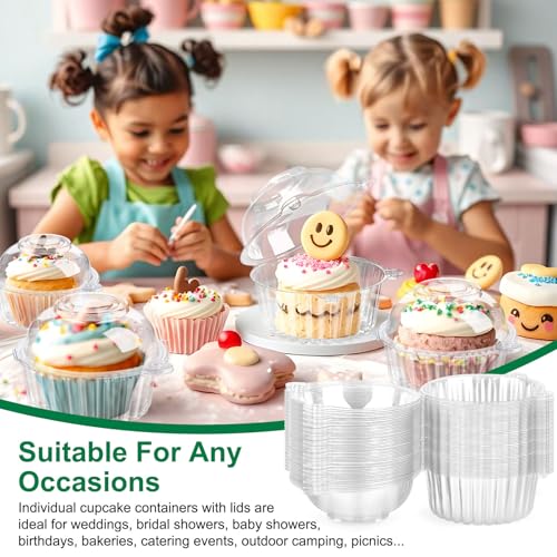 TOFLEN 100ct Individual Cupcake Containers