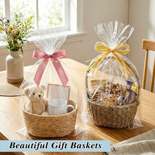 20PCS Clear Cellophane Gift Bags 16x24 Inch Small Gift Basket Wrap Bags - size: 20pcs 16x24 Inch