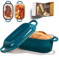 4.6-Quart Oval Dutch Oven for Bread Baking - color: Teal
