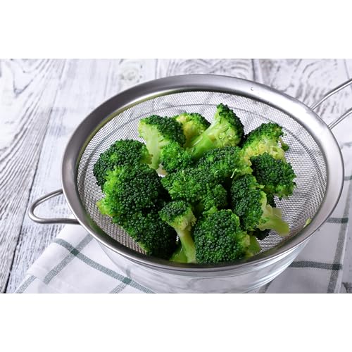 HIC Kitchen Fine Mesh Strainers with Helper Handles, 18/8 Stainless Steel, Set of 4, 2.5, 3.75, 5.5, 7-Inch Strainers - size: Mesh, Set/4 (2.5, 3.75, 5.5, 7-Inch)