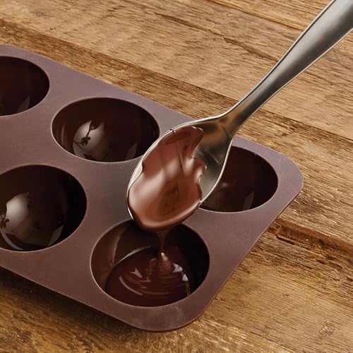 Mrs. Anderson’s Baking Hot Cocoa Bomb Semi Sphere Forms, Non-Stick European-Grade Silicone, Set of 2 - style: Cocoa Bomb