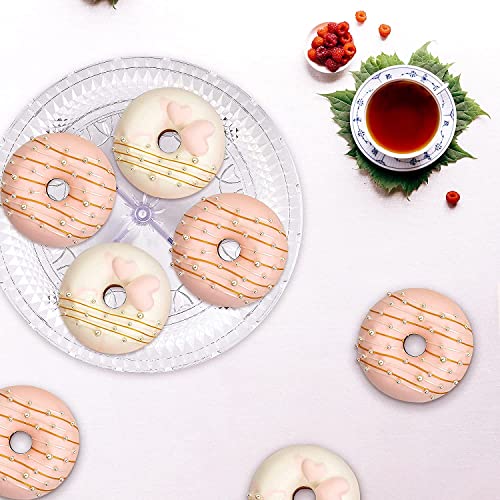 NWK 12inch Clear Round Cake Stand with String Lights