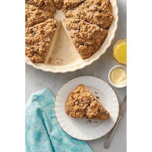 King Arthur Baking Company Ceramic Scone Pan, Ceramic, Distributes Heat Evenly, Makes 8 Uniform Scones - style: Scone, 11 x 11-Inch
