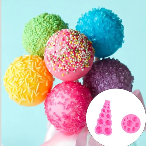 2 Pcs 3D Pearl Fondant Mold, Semi Sphere Chocolate Silicone Molds, Round Lollipop Mold, Dome Mousse Accessories Bakeware Tool
