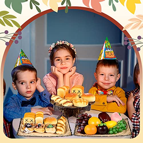Sawysine 7 Pcs Woodland Cupcake Stand Set Woodland Baby Shower, Rectangle - style: Rectangle