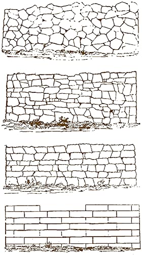 4 Different Brick Background Clear Stamp for Card Making Decoration and Scrapbooking 11x16cm