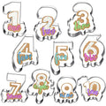 Vesici 10 Pieces Numbers Cookie Cutters Set Number 1-10 Shapes