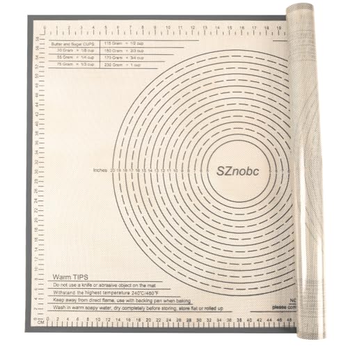 Non-slip Silicone Pastry Mat 34X26 inch Large Baking Mat with Measurements - color: Gray, size: 26"L x 34"W