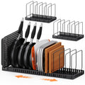 Cutting Board and Baking Sheet Organizer for Cabinet with Solid Metal Base