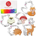 Ann Clark Woodland Cookie Cutter Set of 5, Made in USA