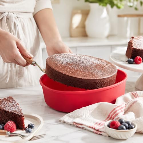 Mrs. Anderson's Baking Silicone Round Cake Pan, 9 Inch - size: Round, 9-Inch