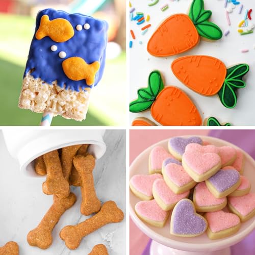 HUAKENER Mini Cookie Cutters - Biscuit Molds, Cute Cookie Cutter Set