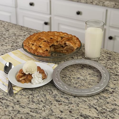 Mrs. Anderson's Baking Pie Crust Protector Shield, Set Of 2, Fits 9.5-Inch And 10-Inch Pie Plates, Prevents Over-Browning And Spills - style: Original, 10-Inch, Set/2
