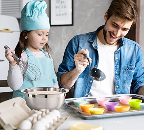 Oggi 3-Quart Two-Tone Stainless Steel Mixing Bowl, Great for Mixing, Making Dough, Dressing Salads, Mixing Eggs, Washing Vegetables - size: 3-Quart