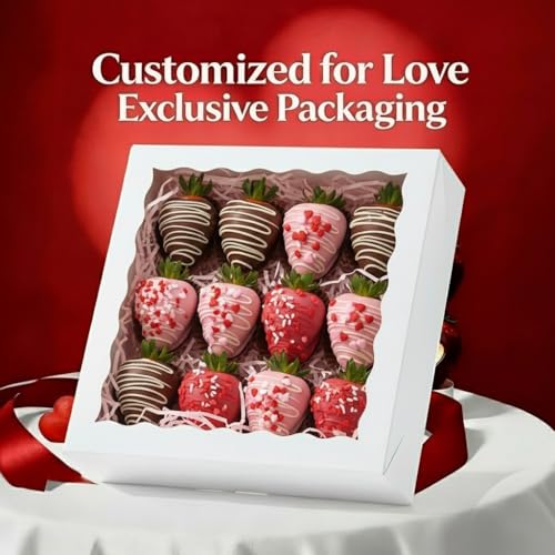 12Pack White Bakery Boxes for Pie,9X9X2.5 Inches - color: White