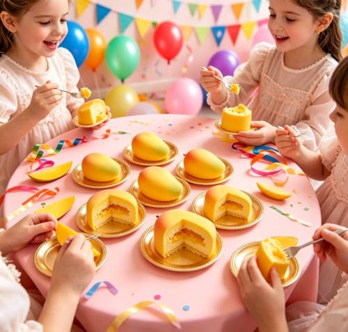 3D Mango Mold for Mousse Cake, Food-Grade Fruit Silicone Molds for Baking Pastry Mousse Cake, 4-Cavity Non-Stick Mango Shape Pudding Mold for DIY Pastry Dessert, Reusable - color: Mango