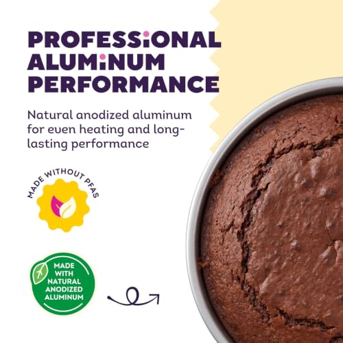 Wilton Aluminum Round Cake Pan Set, Made Without PFAS, 9 x 2 in - size: 9 x 2 in. (Pack of 2)