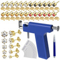 69 pcs Ear Piercing Gun, Reusable Ear Piercing Kit - color: gold